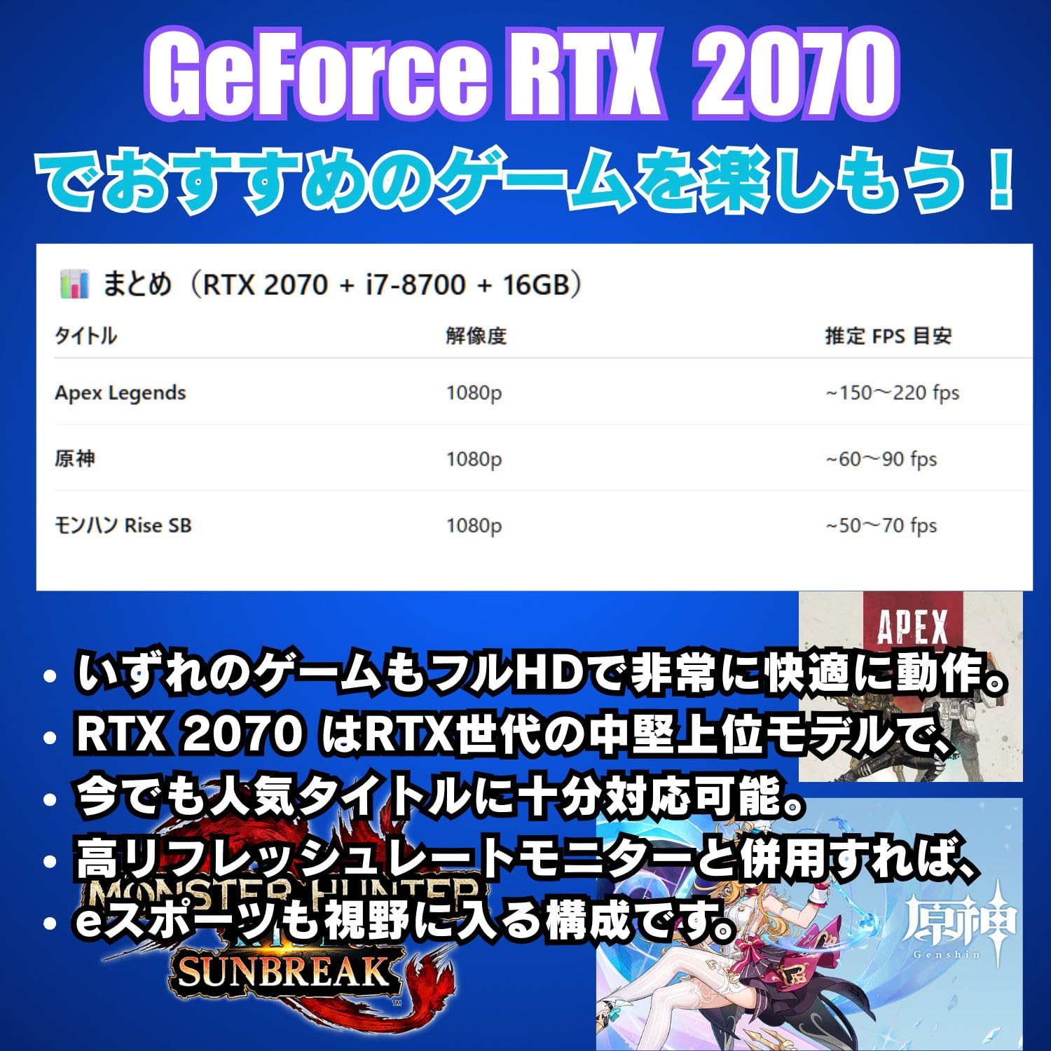 Amazon.co.jp: 【整備済み品】ゲーミングPC デスクトップ パソコン